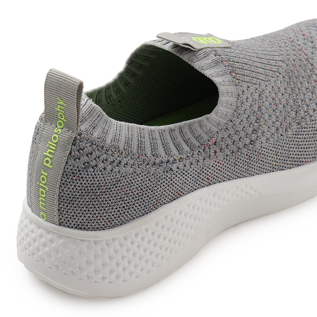 Amp Women’s Knitted Slip-On Sneakers AW009-GREY