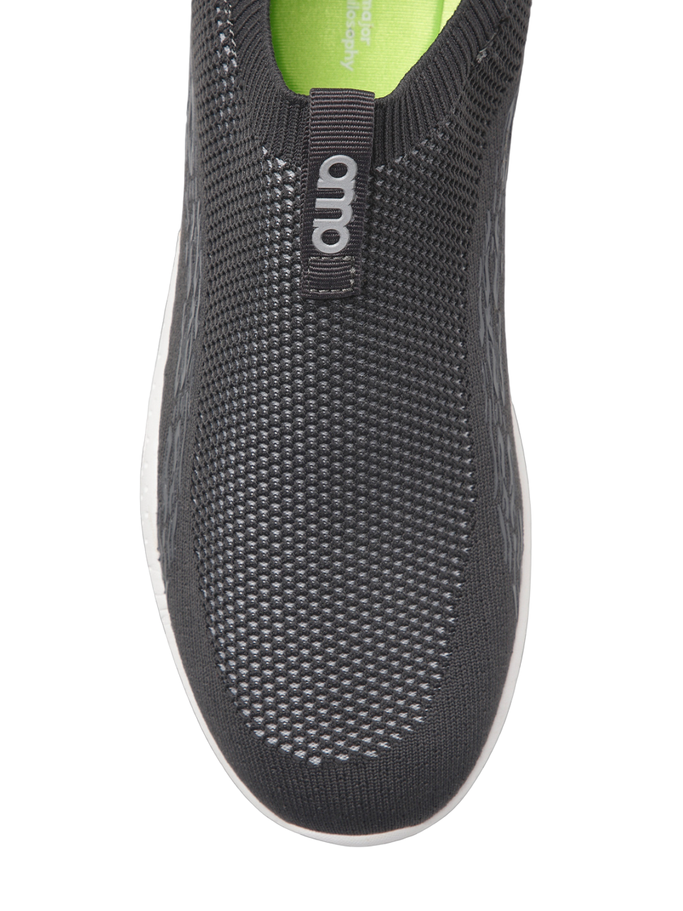 Amp Men’s Knitted Slip-On Sneakers AM001-CHARCOAL