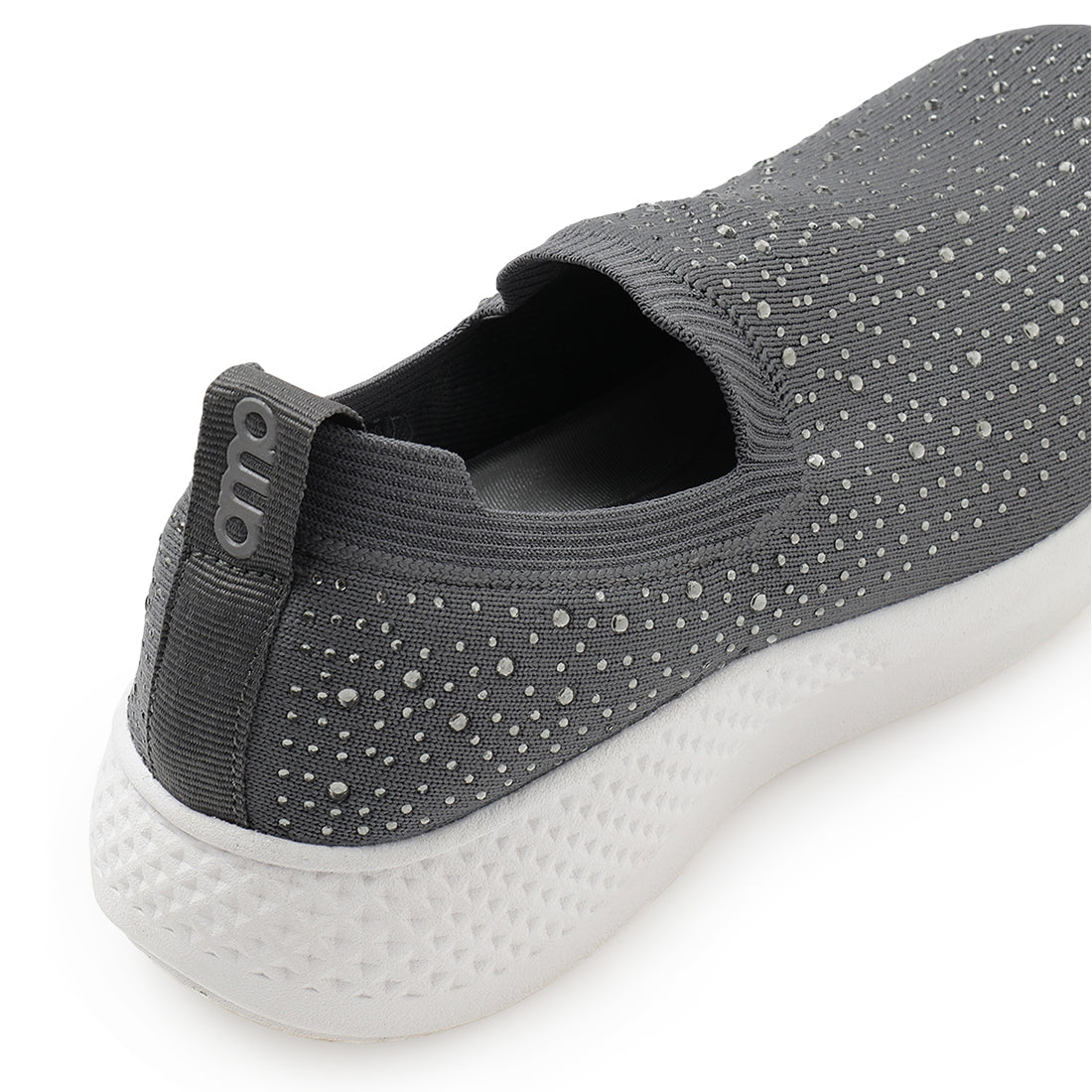 Amp Women’s Knitted Slip-On Sneakers AW011-GREY