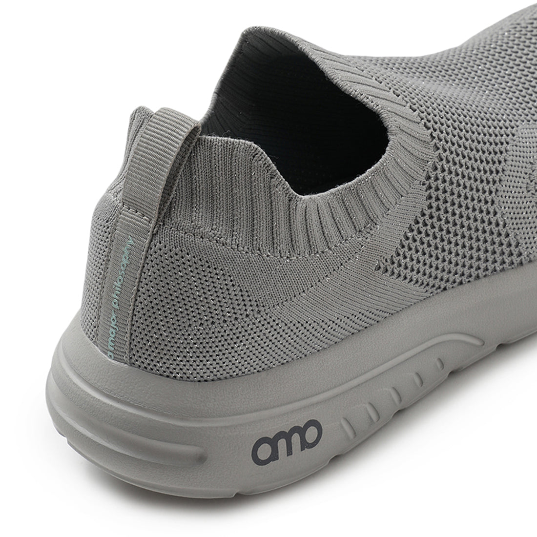 Amp Women’s Knitted Slip-On Sneakers AW007-GREY