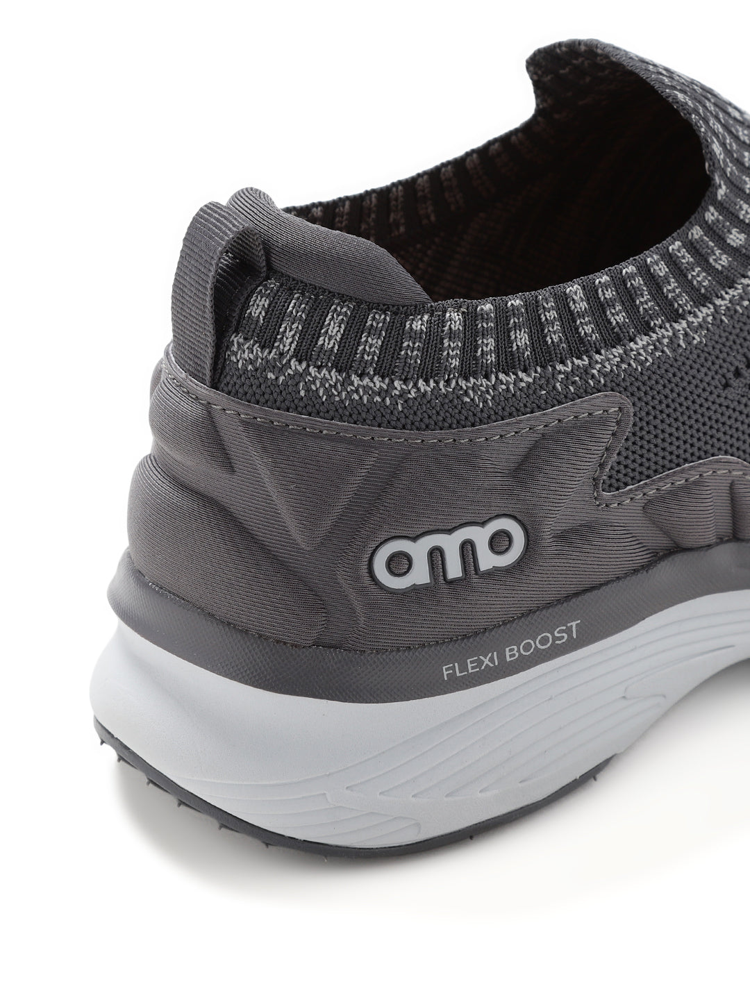 AMP MENS KNITTED SLIPON SNEAKERS AM038 GREY