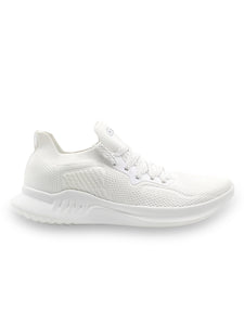 Amp Men’s Knitted Lace-Up Sneakers AM023-WHITE
