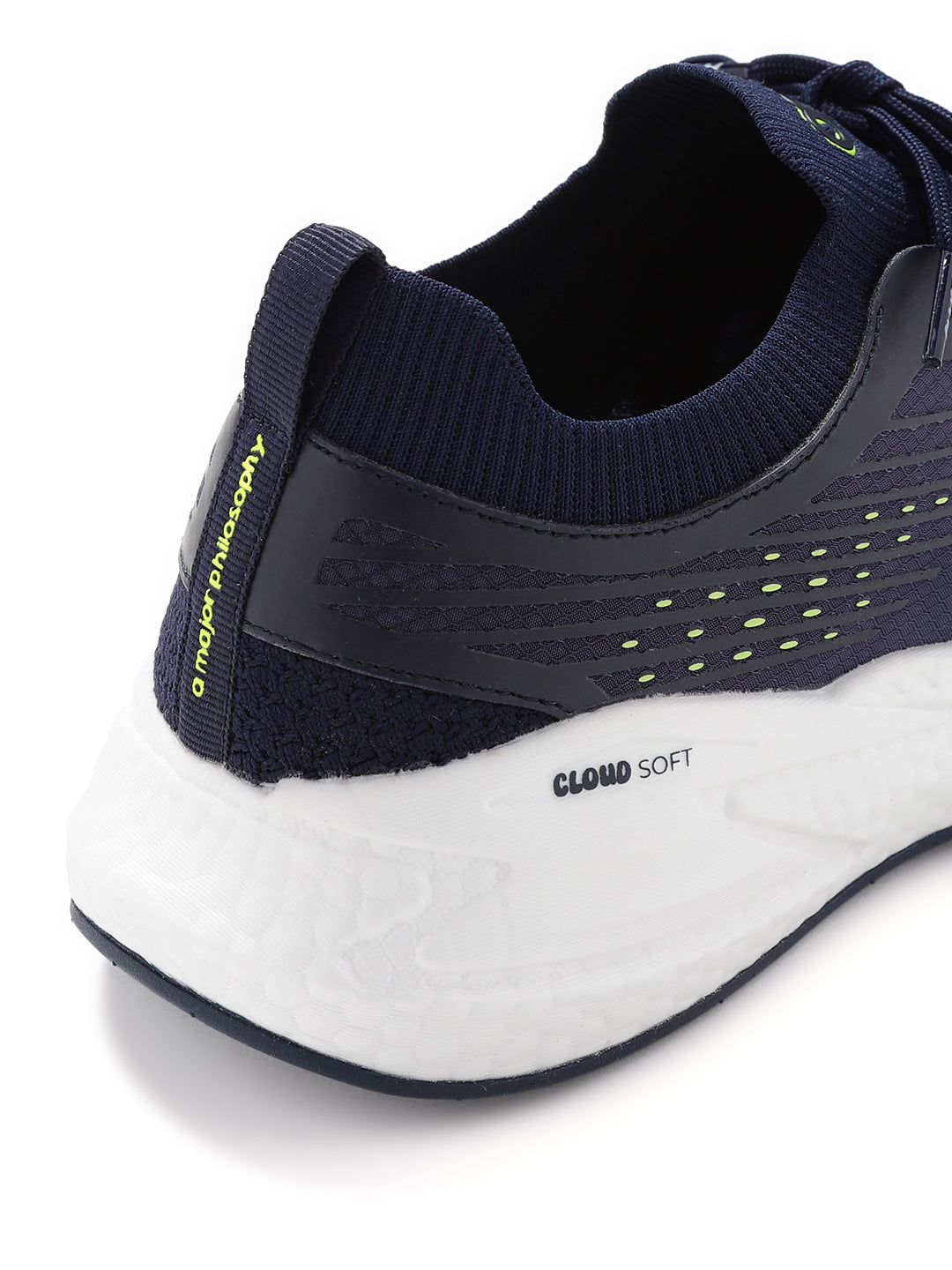 Amp Men’s Knitted Sports Lace-Up Sneakers AM035-NAVY