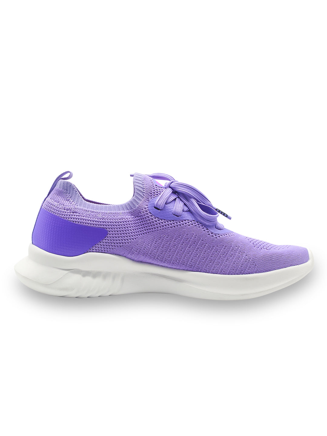 Amp Women’s Knitted Lace-Up Sneakers AW030-PURPLE