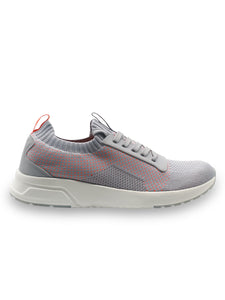 Amp Men’s Knitted Lace-Up Sneakers AM024-GREY