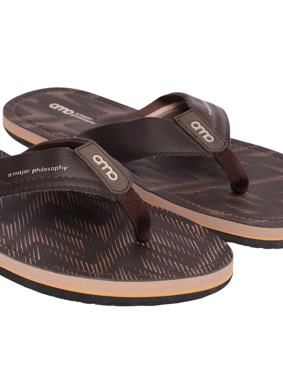 Amp Men's Flip Flop AM014-BROWN