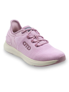 Amp Women’s Knitted Lace-Up Sneakers AW040-MAUVE