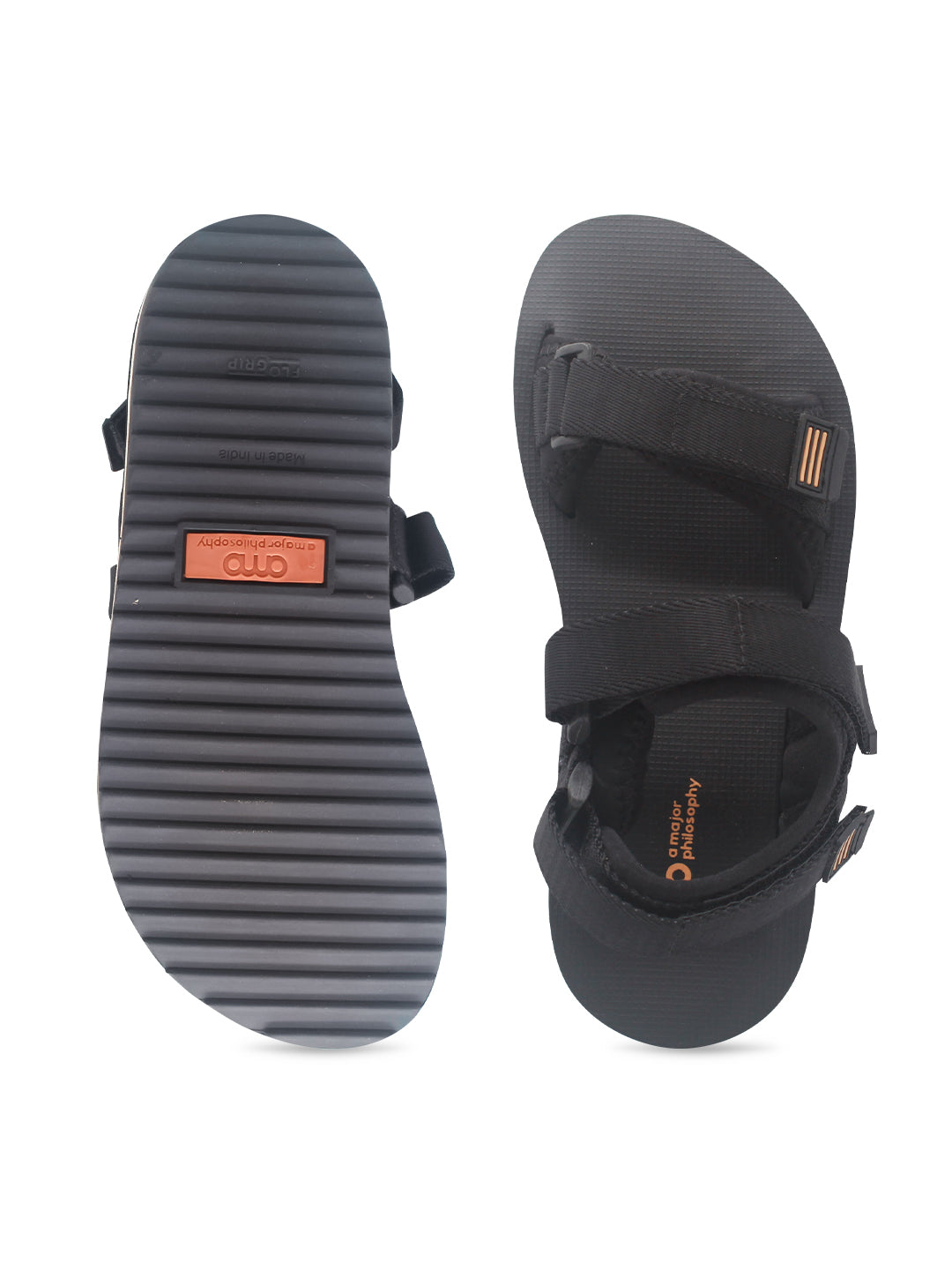 Amp Men's Sandel AM018-BLACK