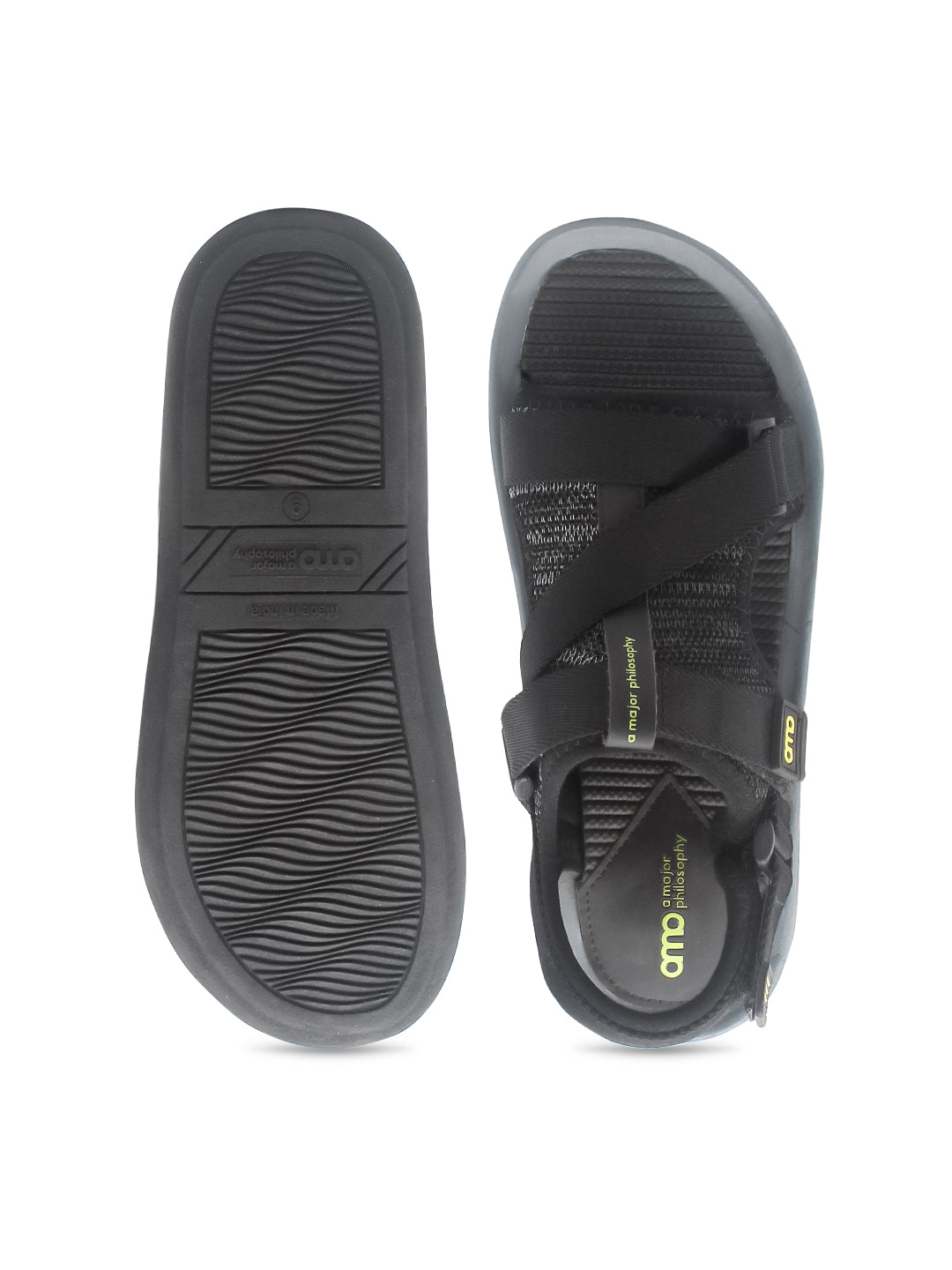 Amp Men's Sandel AM022-BLACK