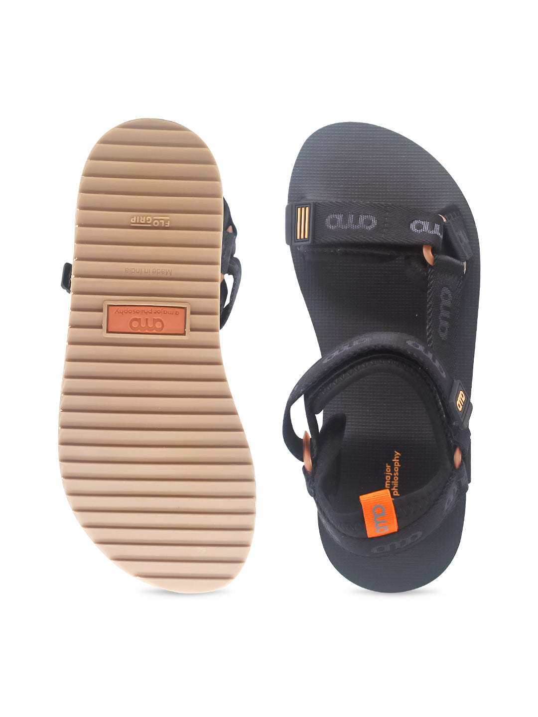 Amp Men's Sandel AM019-BLACK