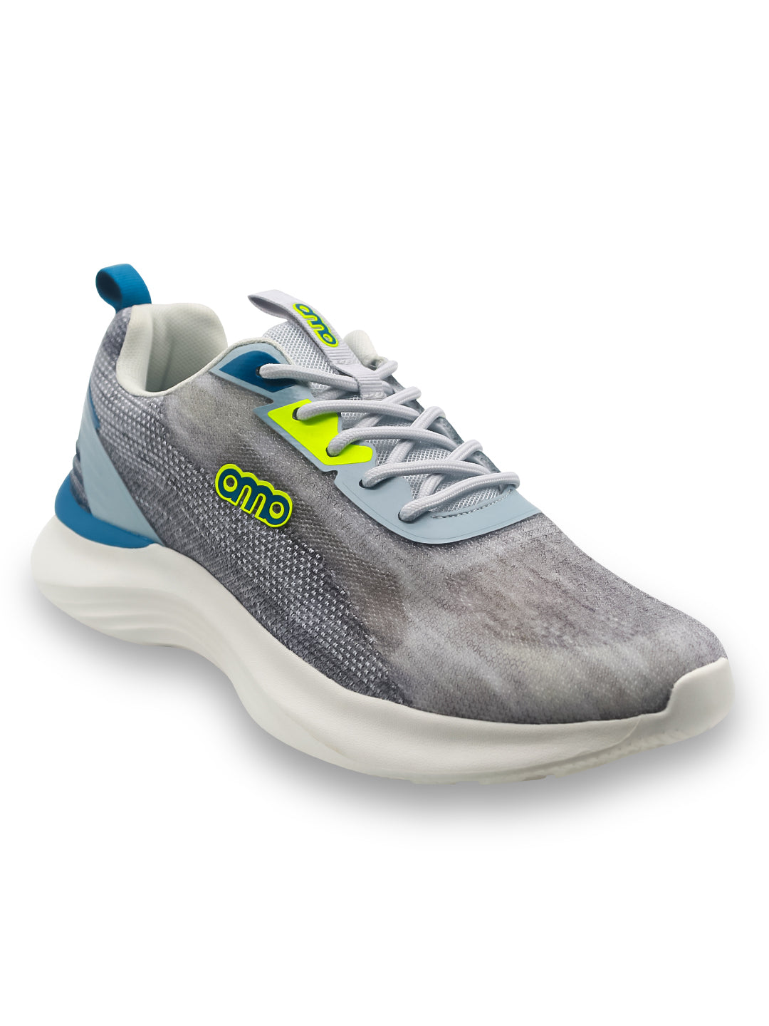 Amp Men’s Knitted Lace-Up Sneakers AM025-GREY