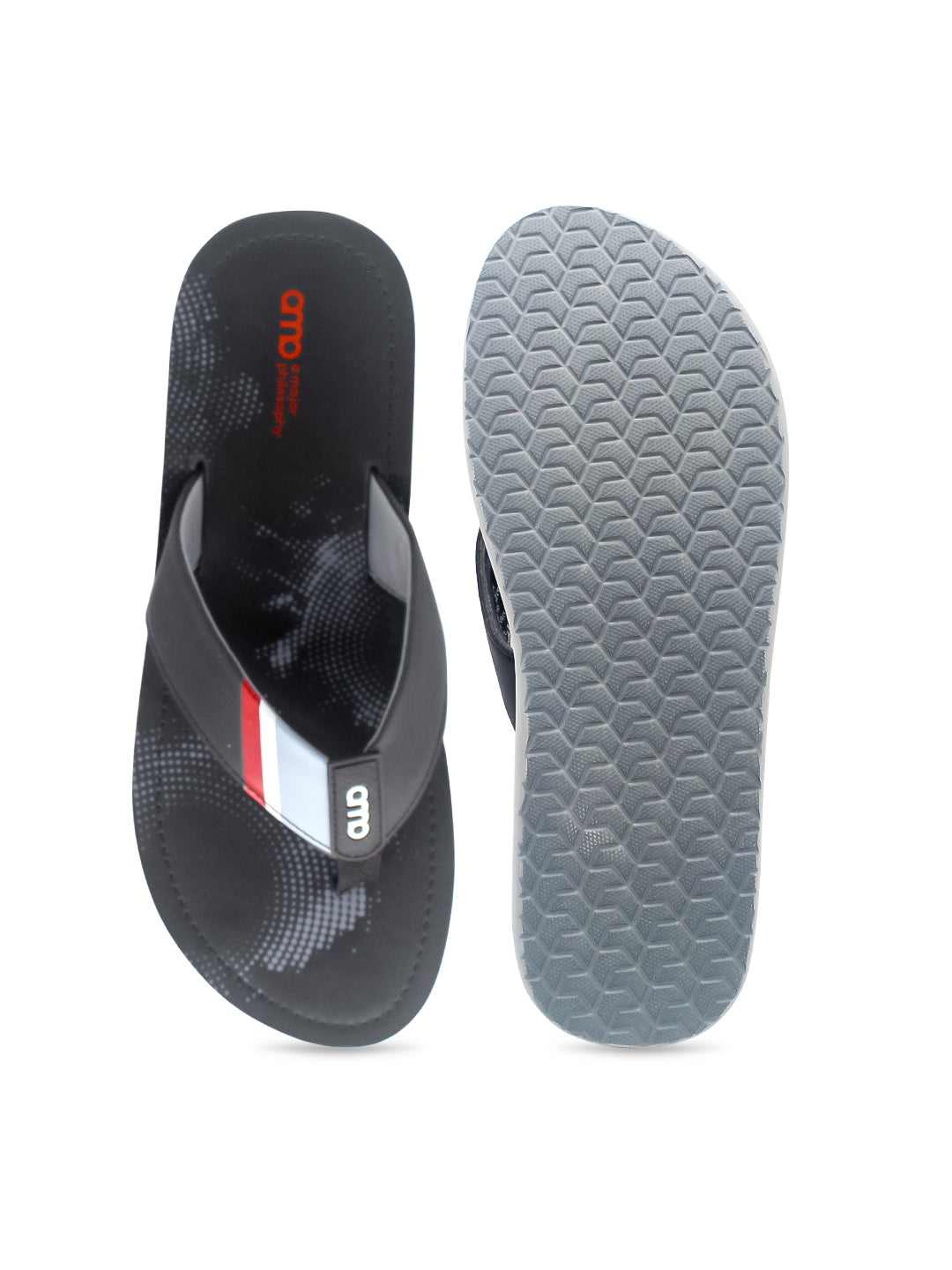 Amp Men's Flip Flop AM015-BLACK