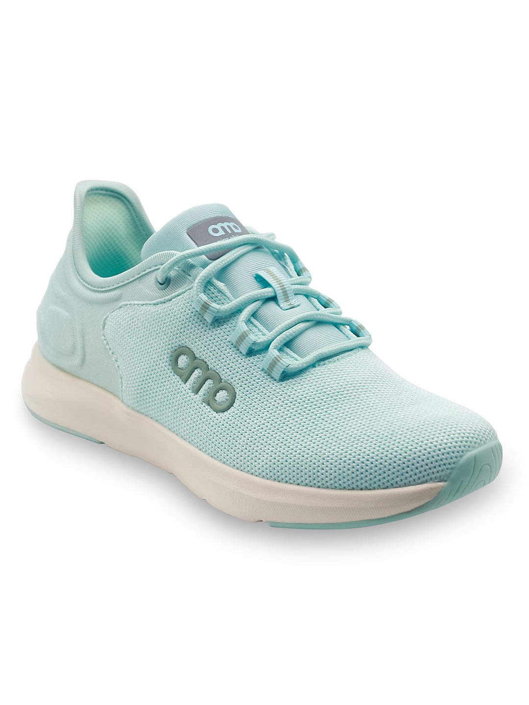 Amp Women’s Knitted Lace-Up Sneakers AW040-TURQUOISE